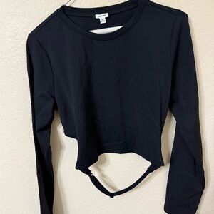 Garage Jet Black Cutout Bodysuit